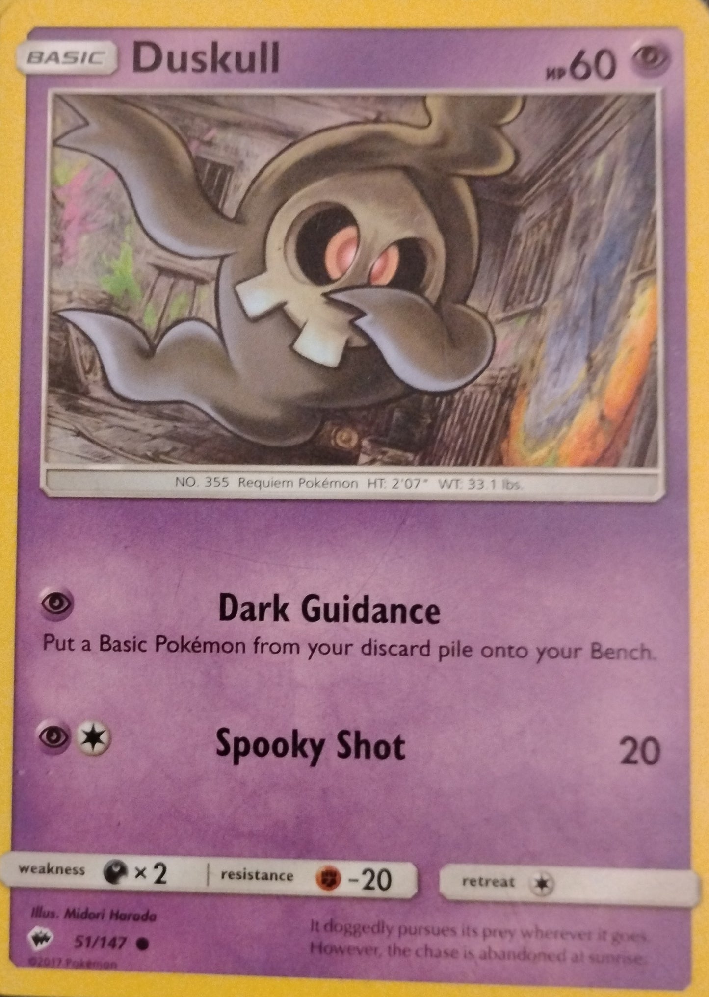 Duskull 2017 card