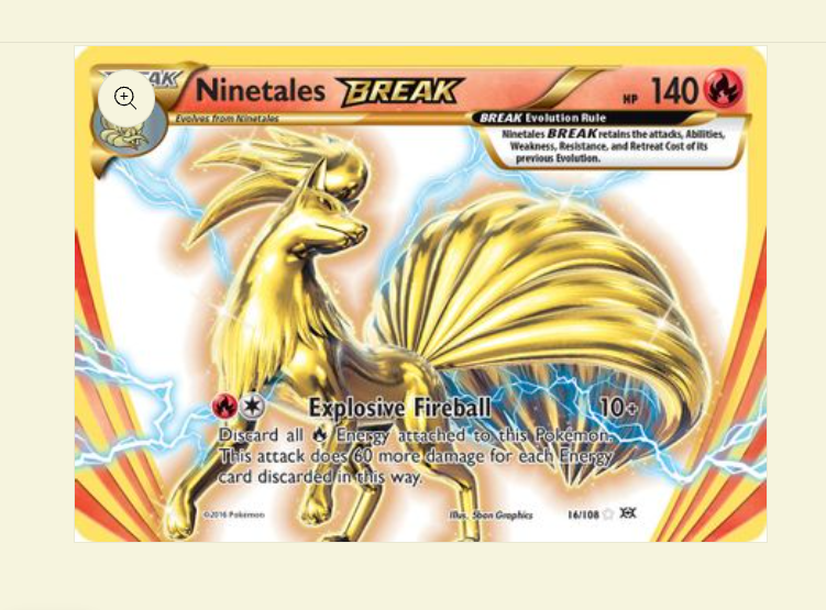 Ninetales Fox, evolution rule (BREAK) 2016